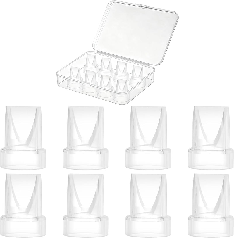 Breast Pump Replacement Parts 6 Duckbill Valves with Storage Case, Compatible with Eufy S1 Pro S1 E10 E20 Pump Parts, BP