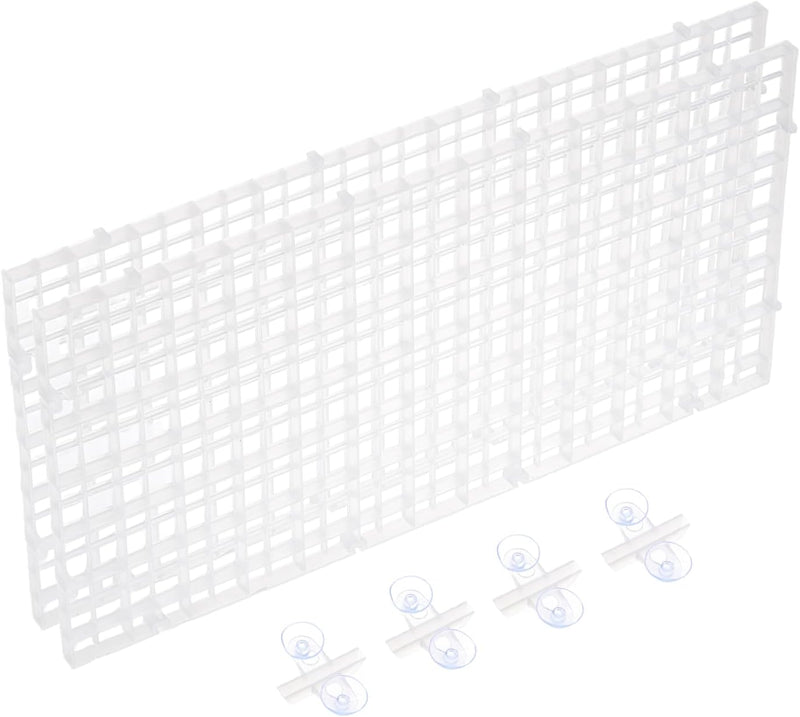 uxcell 2pcs Aquarium Fish Tank Divider 12x6 Crate Light Diffuser Clear