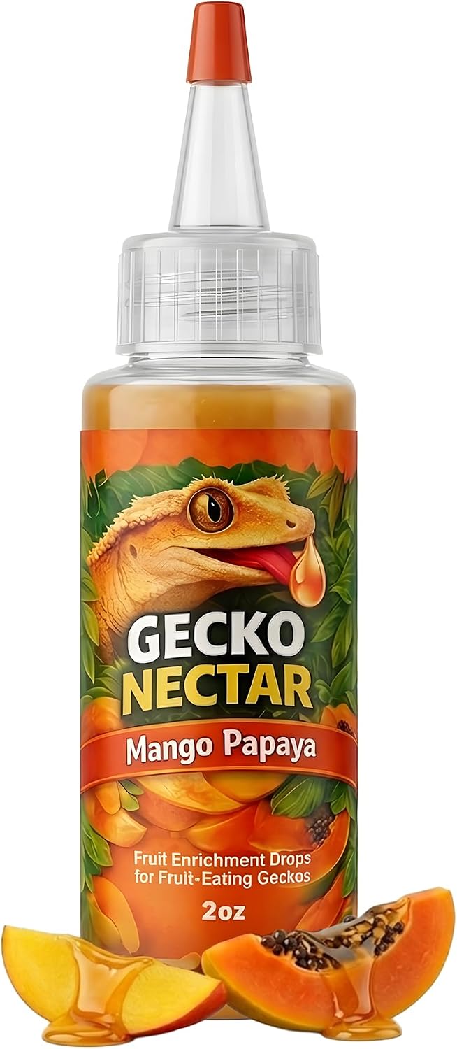 CTWPets Liquid Crested Gecko Treat & Food Topper, Mango Papaya, 2 fl oz
