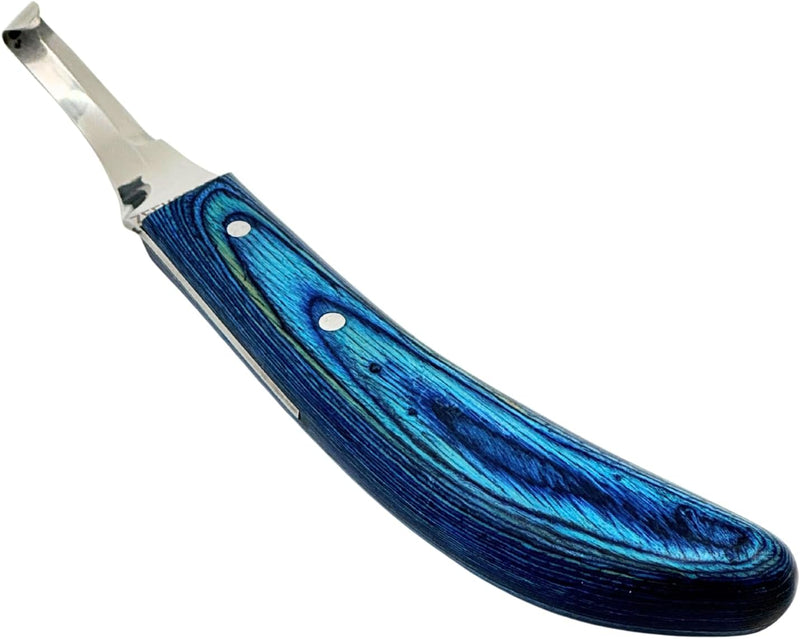 Right-Handed Hoof Knife – Curved Stainless Steel Blade, Ergonomic Non-Slip Handle – Professional Farrier Tool for Horse,