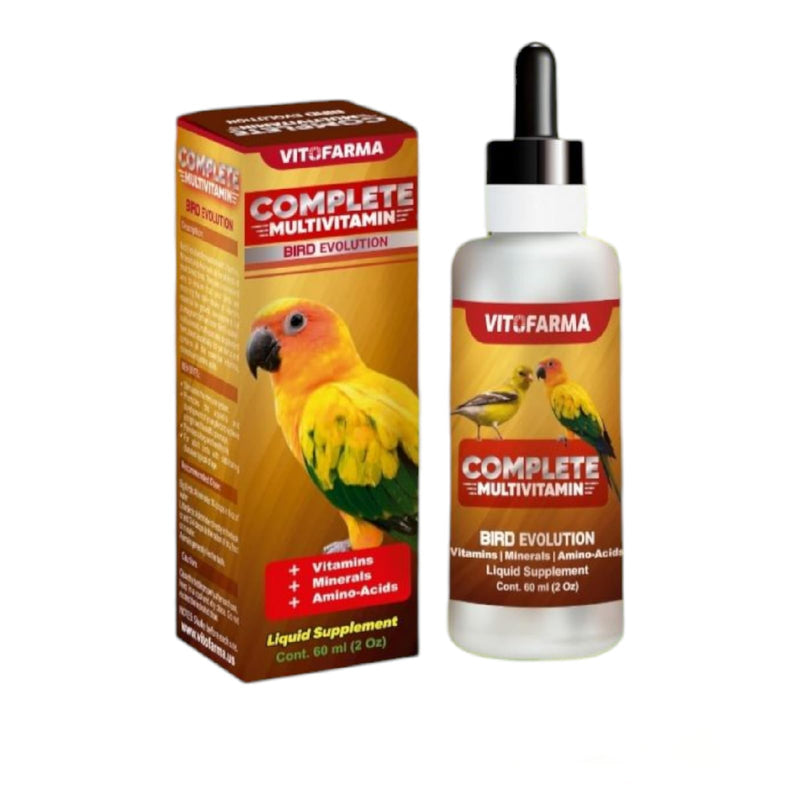 VITOFARMA Multi-Vitamin for Birds, High-Potency Vitamin & Mineral Supplement for Pet Birds 2.0 Ounce