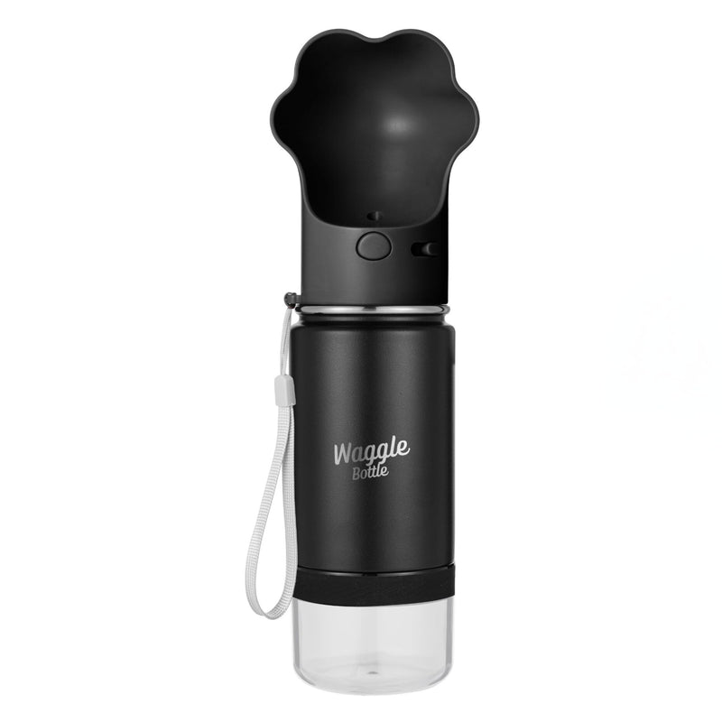 Waggle Bottle Stainless Steel Dog Travel Water Bottle, Double-Wall Vacuum Insulated Portable Dog Water Dispenser, Drink Cup and Snack Container On The Go, Outdoor Walking, Hiking, Travel, Water Bottle