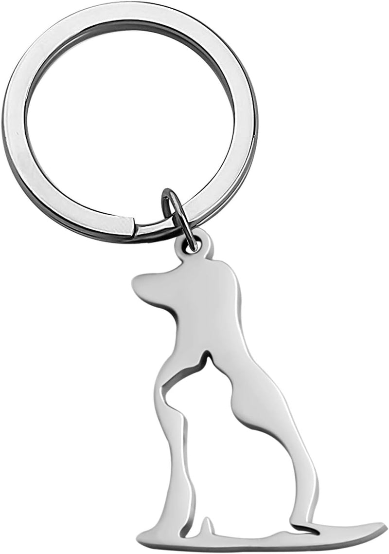 BNQL Dog Cat Keychain Pet Pendant Jewelry for Animal Lover Dog Cat keyring