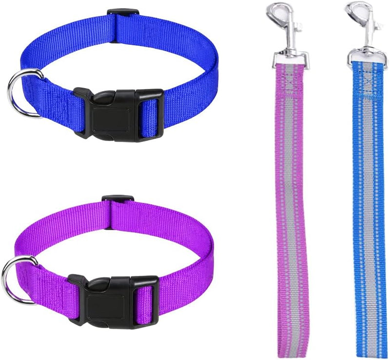Goat Lead and Goat Collars Set Small Farm Animal Goat Sheep (Blue)