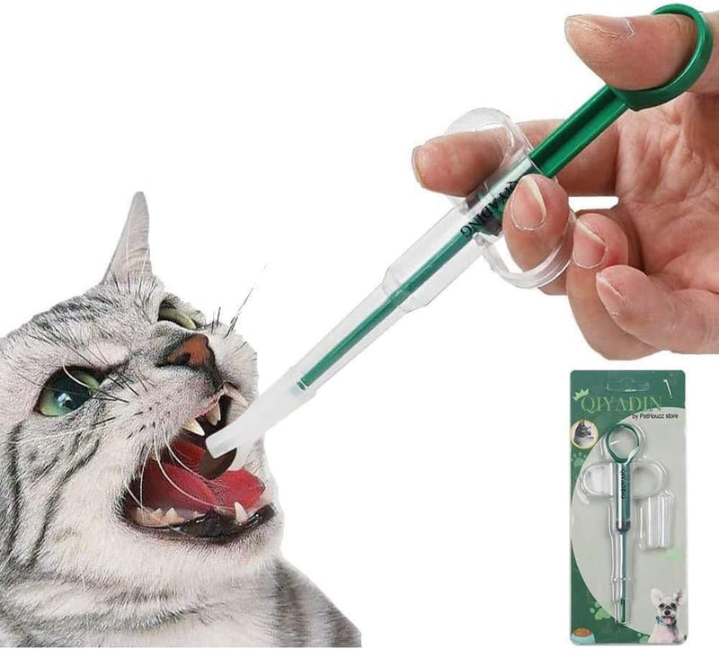 Cat Pill Shooter Pet Piller Gun Dog Pill Shooter Cat Tablet Soft Tip Syringe Pet Medical Feeding Dispenser Tool for Smal