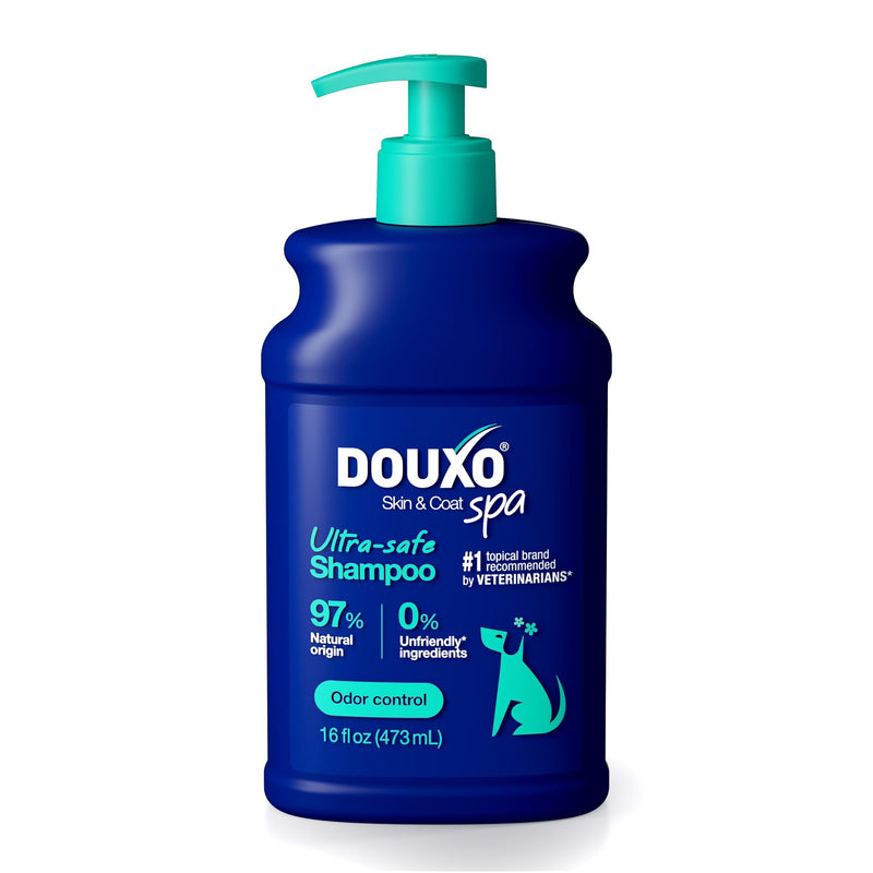 DOUXO SPA Dog Shampoo for Smelly Dogs, 16 fl oz, Hydrates the Skin, Removes Bad Odor, Leaves the Coat Soft and Smelling Great, Ultra-Safe Formula