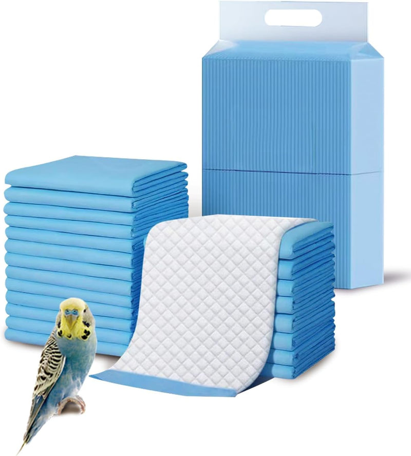 Disposable Bird Cage Liner Birds Cage Liners Super Absorbent Birdcage Liners Parakeet Cage Training Accessories with Qui