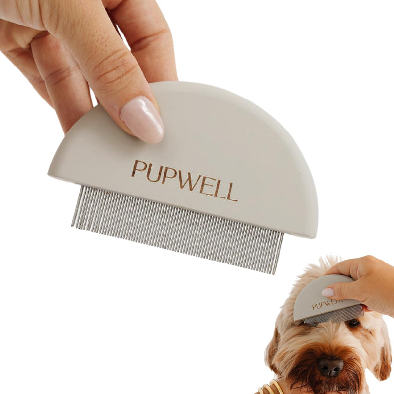 Pupwell Detailer Comb for Removing Tear Stains, Crust, and Eye Mucus and Small Tangles
