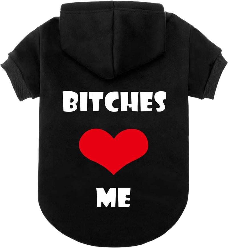 EXPAWLORER Dog Hoodies for Small Medium Large Dogs,Black M