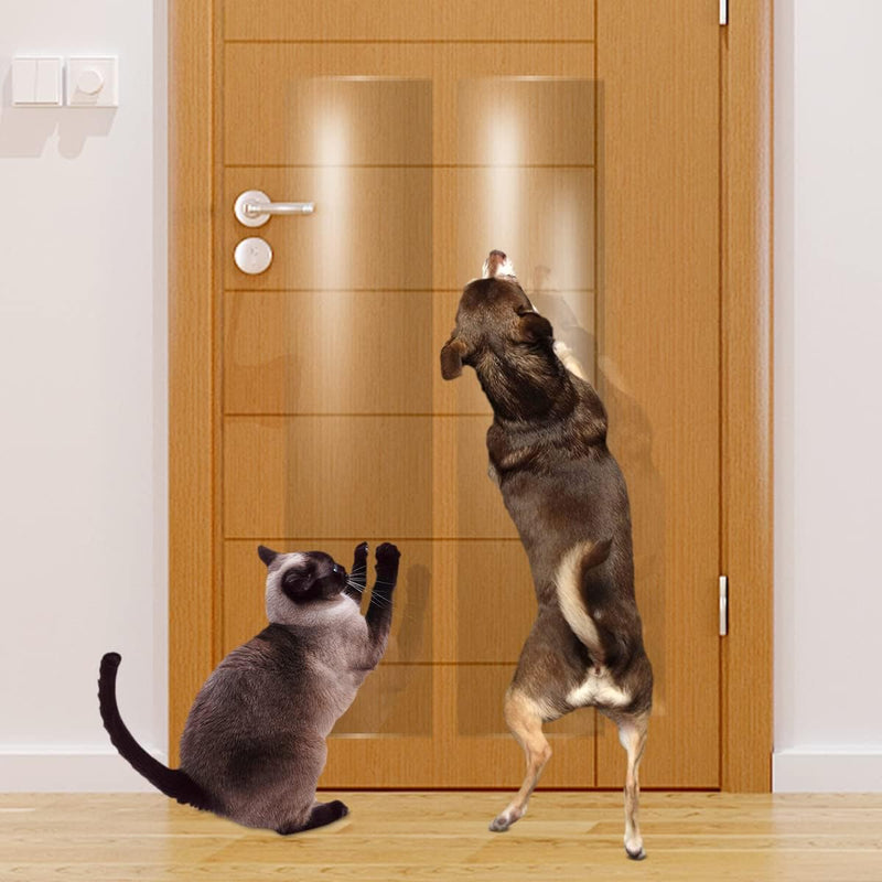 KEBE Door Scratch Protector, Protect Your Furniture Wall with Clear Premium Heavy Duty Door Cover Scratch Shield Guard f