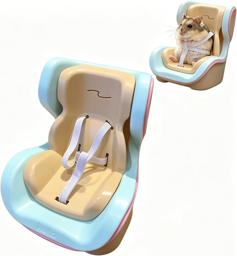 Hamster Car Seat, Doll Car Seat Adjustable Leash Gerbils Car Vent Holder with Vent Clip & Magnetic Base for Small Animal