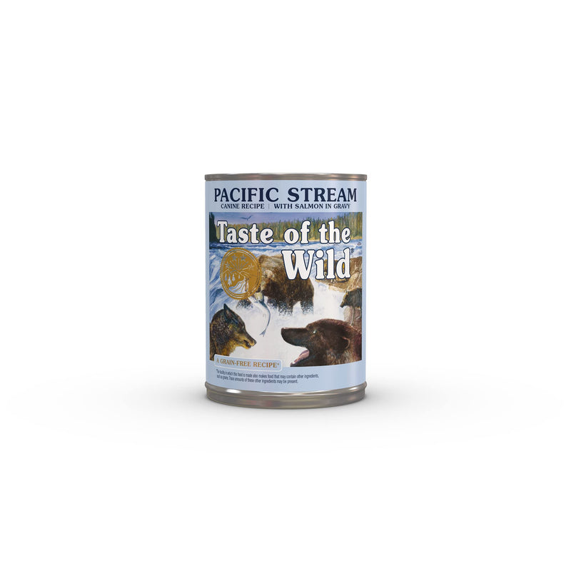 Taste of the Wild Pacific Stream Canine Recipe with Salmon in Gravy Canned Dog Food, 13.2-oz, Case of 12