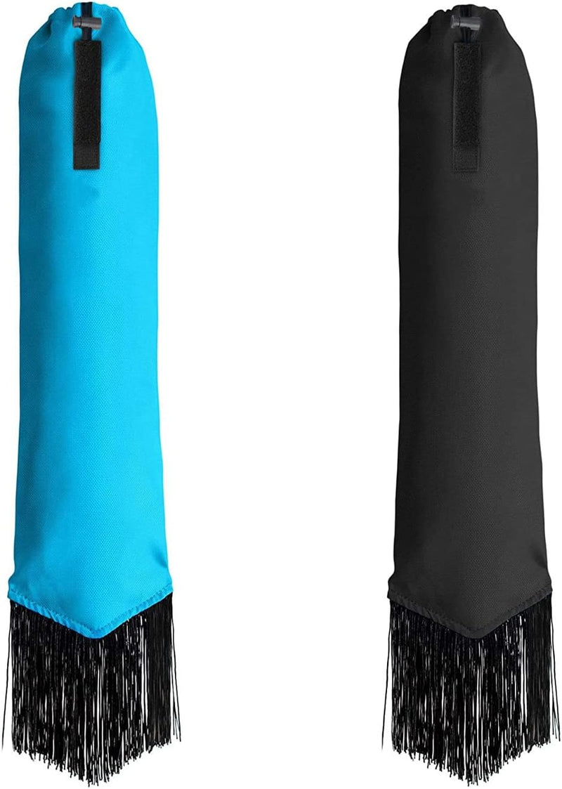Horse Tail Bag - Pack of 2, Waterproof and Durable, Adjustable Large Opening for Easy Fit, Fringe Design Simulates A Fly