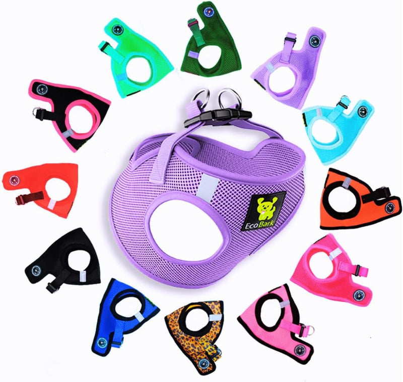 EcoBark Premium Teacup Dog Harness, Mini Step in Vest, XXXS