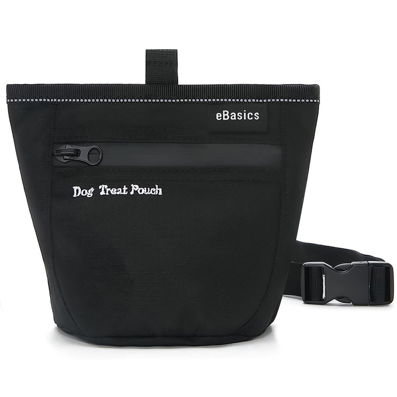 eBasics Dog Treat Pouch for Training Doggie Puppy Snack Reward Pouch Bait Bag Pet Treat Carrier Holder with Clip Waist Belt Magnetic Opening