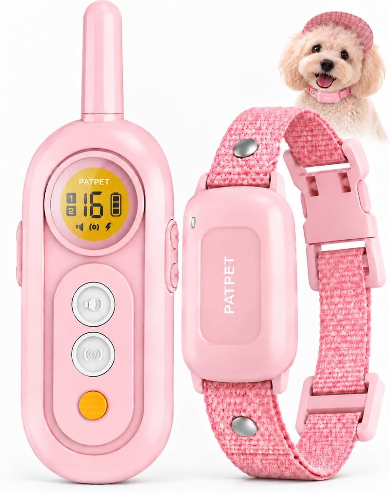 PATPET Dog Shock Collar for Medium Dogs- Dog Training Collar with Remote, Shock Collar for Small Dogs 10-100lbs, Recharg