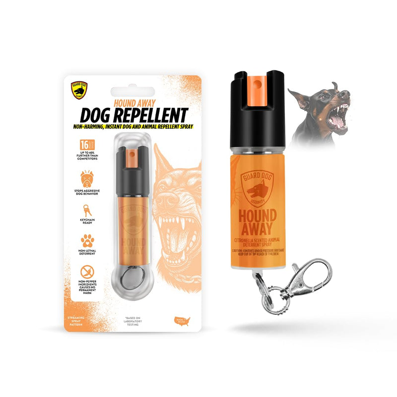 Citronella Dog Deterrent Spray, Dog Spray Self Defense, Training and Barking, Long-Range Dog Repellent, Portable Canister (0.5oz / 2oz)