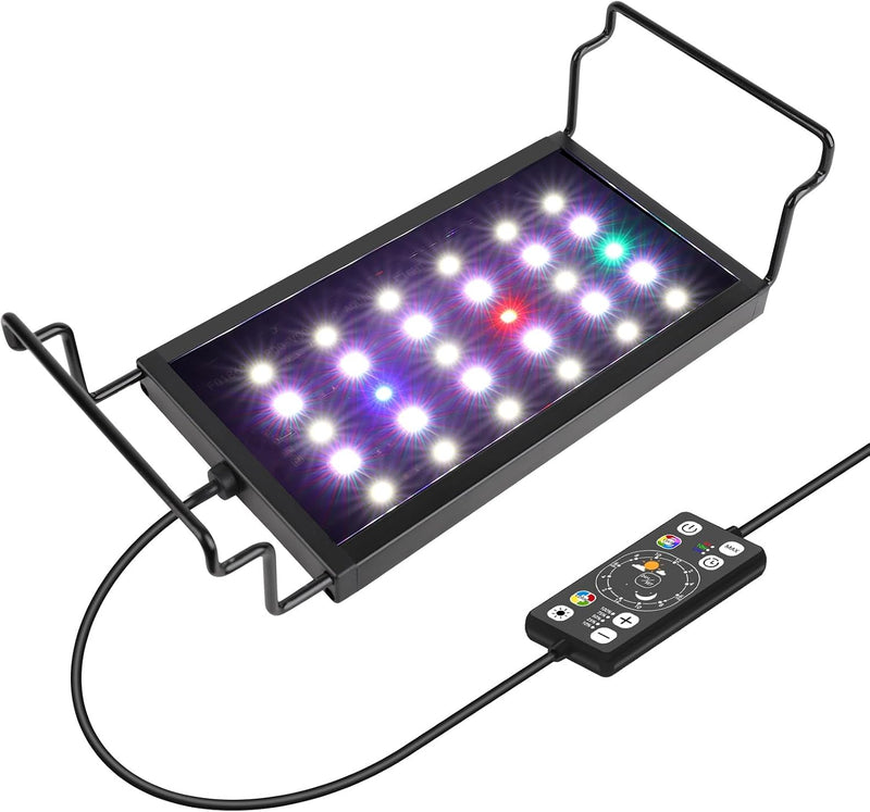 hygger 0.5-3 Gallon Small Aquarium LED Light for Fish Tank Full Spectrum Lighting with 24/7 Day-Night Cycle & Auto On/Of