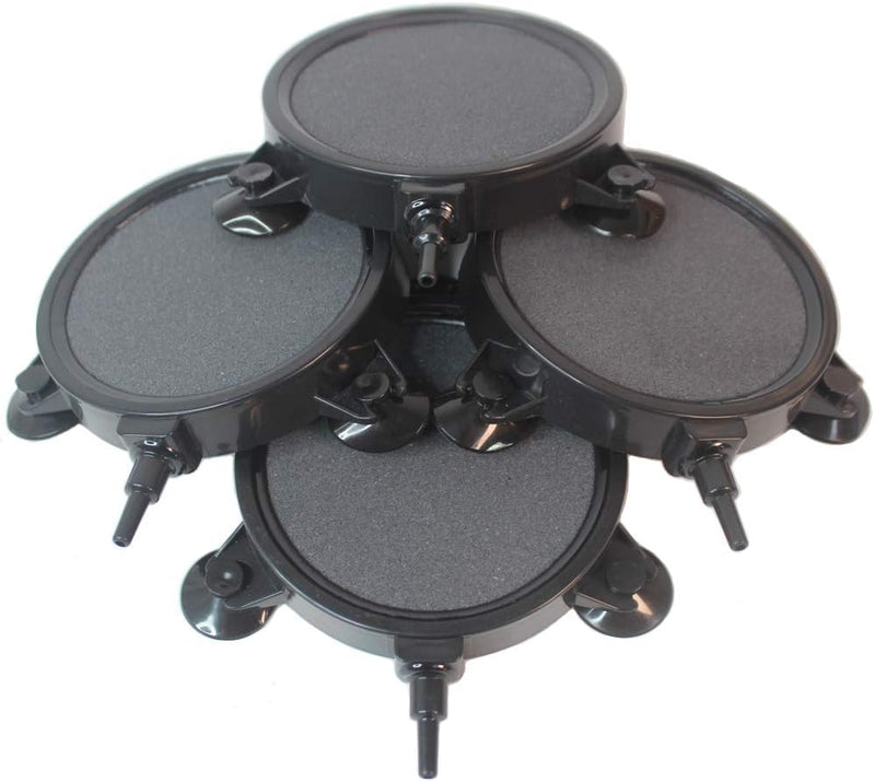 PINVNBY 4.2-Inch Air Stone Disc Bubble Diffuser with Suction Cups for Oxygenation in Fresh/Saltwater Tanks, Ponds, Hydro