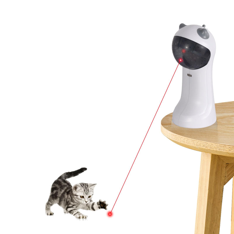TBTeek Cat Toy, Automatic Motion-Activated, 5 Fun Patterns, 4 Speed Modes, Adjustable Light Angles, Random Rotating Trajectory, Rechargeable