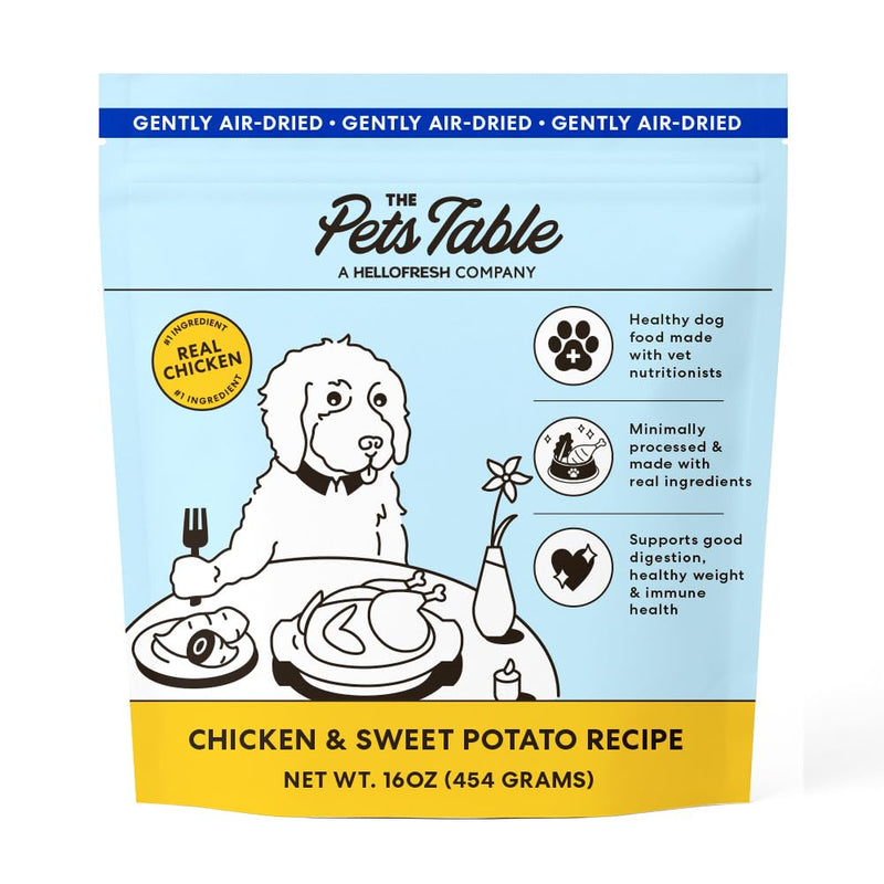 The Pets Table Chicken & Sweet Potato Air Dried Dog Food, 1 lb / 16 oz Bag