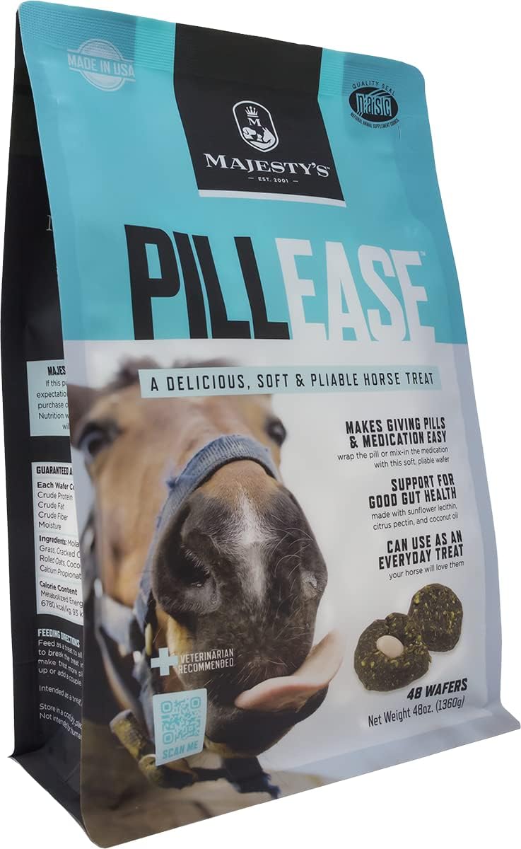 Majesty's PillEase Horse Treats | A Delicious Soft and Pliable No Bake Cookie Horse Treat | Makes Giving Pills & Medicat