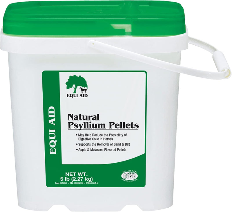 Farnam Equi Aid Natural Horse Psyllium Pellets, Apple/Molasses Flavor 5 lb