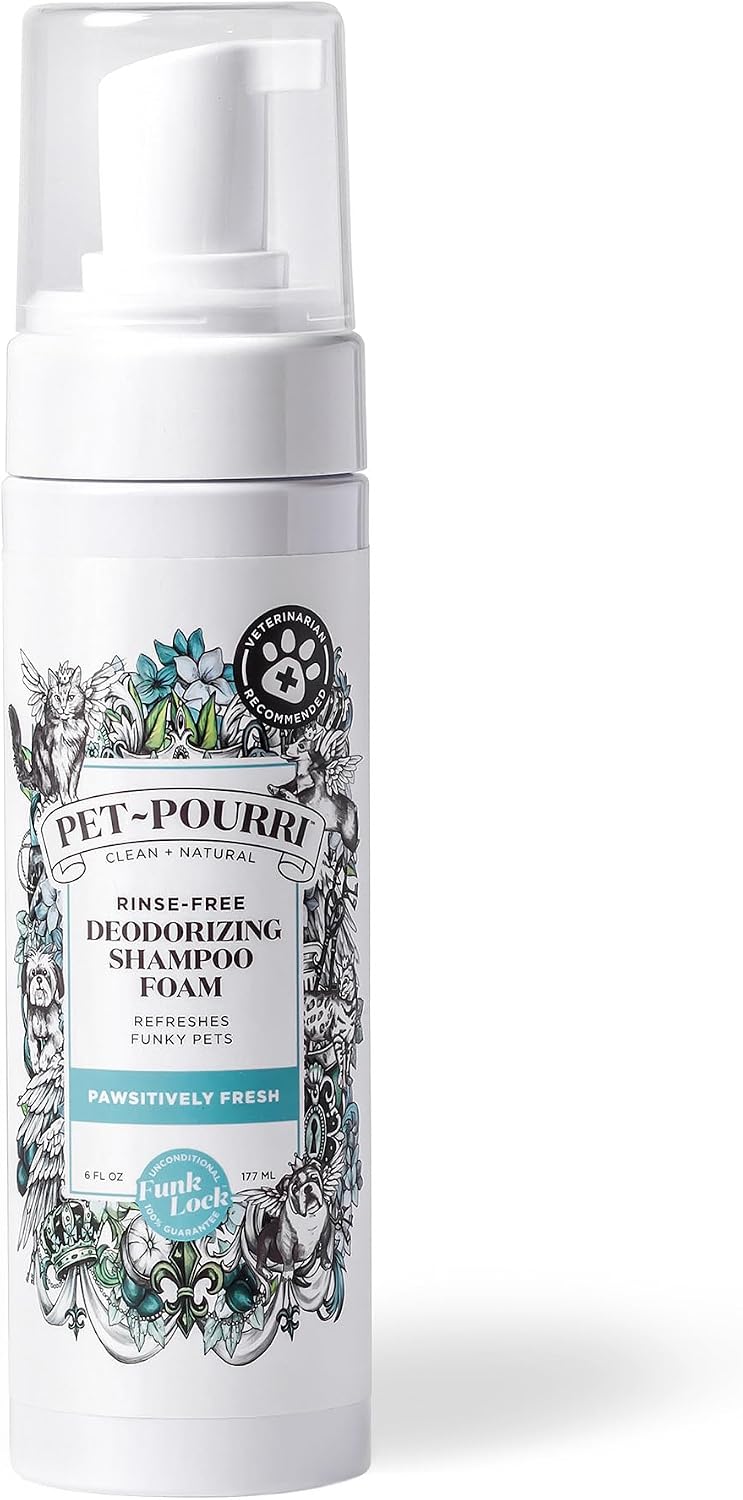 Poo-Pourri Rinse-Free Deodorizing Dry Shampoo for Dogs & Cats, 6 Fl Oz