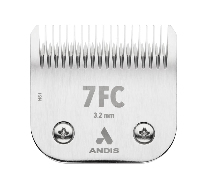 Andis 72605 Ceramicedge Detachable Carbon Infused Steel Pet Clipper Blade, Size-7FC, 1/8-Inch Cut Length, Stainless Steel
