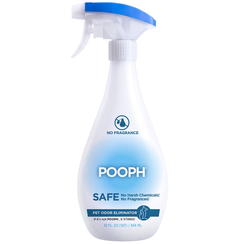 Pooph Pet Odor Eliminator, 32oz - Eliminates Odors at the Molecular Level, Dogs, Cats, Freshener, Eliminator, Urine, Poop, Pee, Deodorizer, Nature’s, Puppy, Fresh, Clean, Furniture, Potty