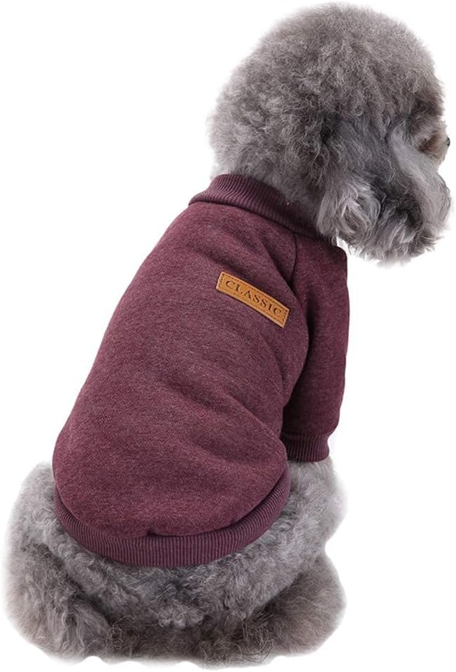Dog Sweaters for Small Dogs, Soft Fleece Puppy Clothes, Warm Winter Coat