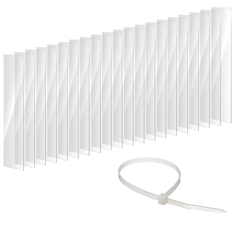 Hromra 20Pcs Clear Cage Edge Liner Guinea Pig Cages, Pet Cage Liner 14