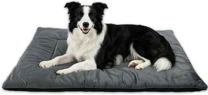 RovePad Cozy Dog Crate Mat, Grey, M