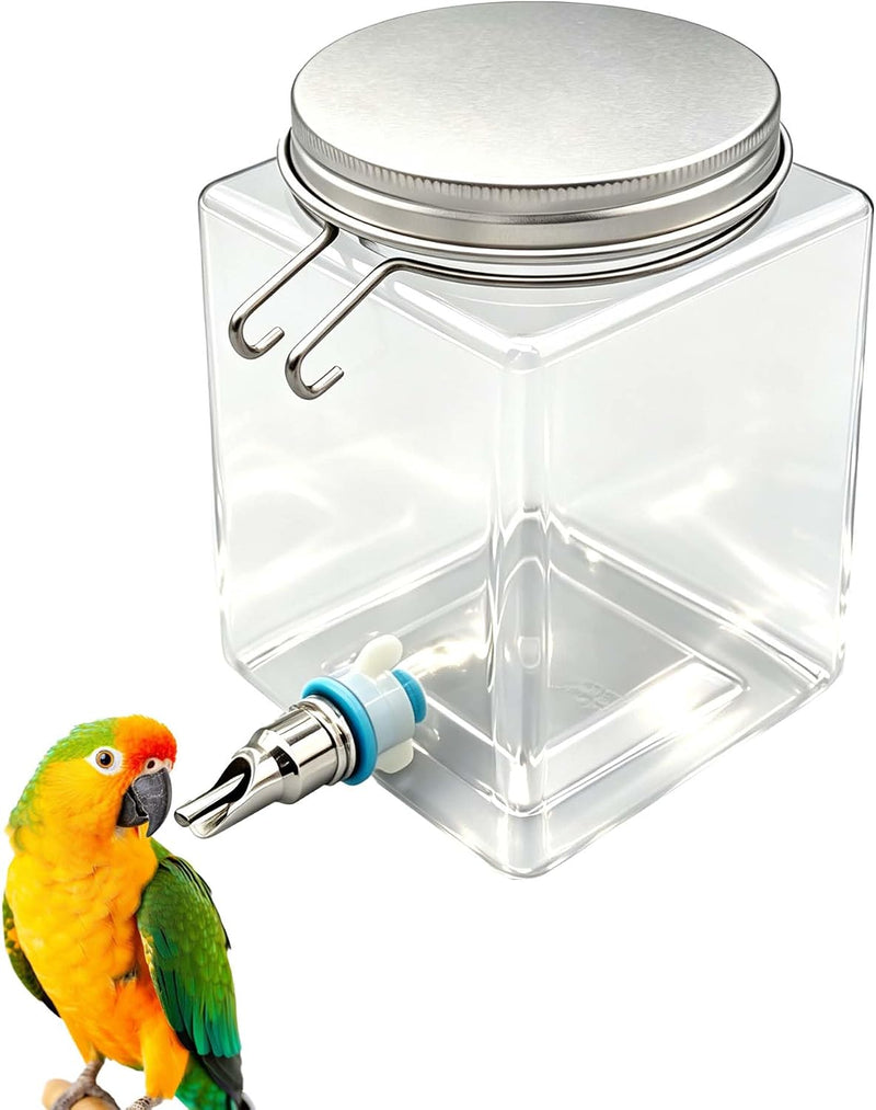Parrot Needle Water Bottle, Leakproof Bird Automatic Water Feeder,520ml