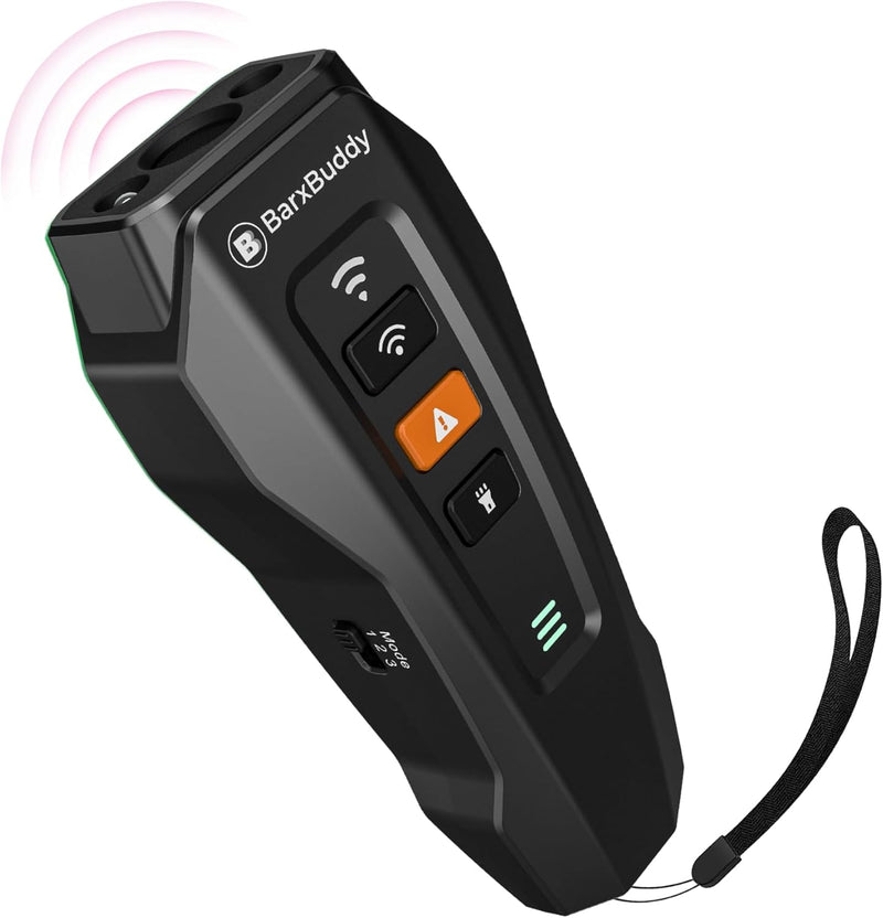 BarxBuddy 2nd Gen Dog Bark Deterrent Devices | Long Range Ultrasonic | Bark Collar Alternative | Dog Training Indoor/Out