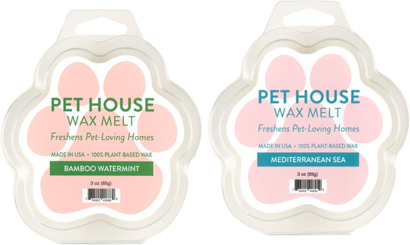 Bamboo Watermint & Mediterranean Sea Wax Melts Plant-Based Wax, 2 Pack