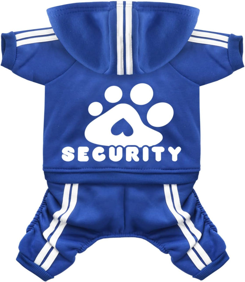 Dog Hoodie Security Clothes 4 Legs Jumpsuit Sweatshirt Hoodies Soft & Warm Dog Outfit Pullover Dog Winter Clothes Sweate