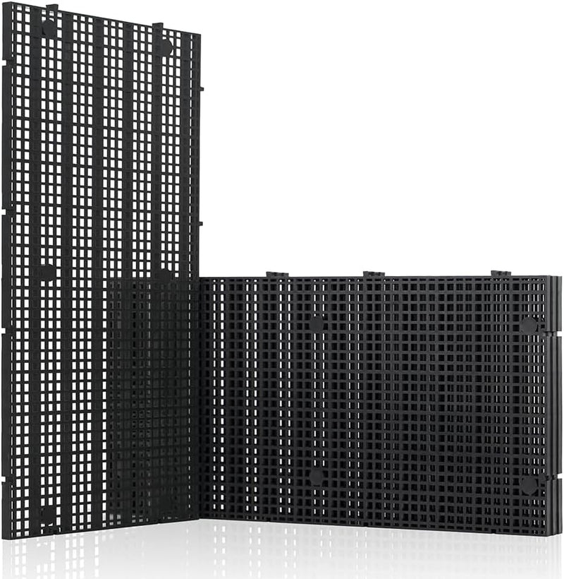 LINLAN 4 Pieces 5.9x11.8in (15X30cm) High-Density Aquarium Grid Plastic, Fish Tank Divider, Egg Crate for DIY Filtration