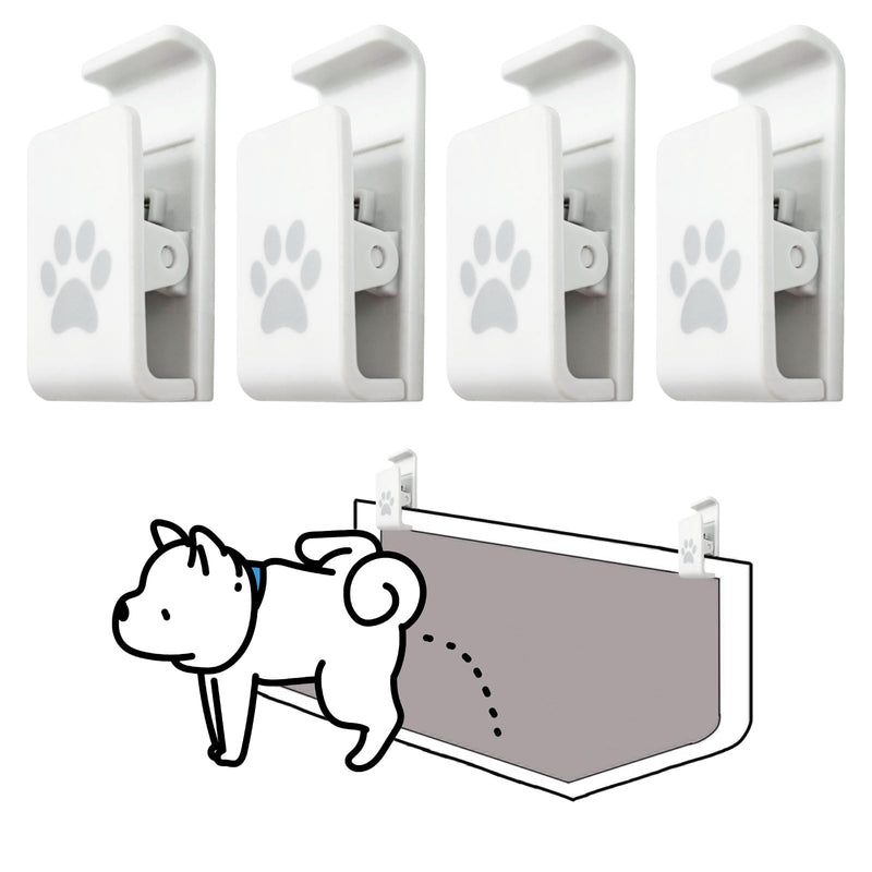 Luxify Dog Pee Pad Holder-Securely Holds Training Pads Indoor Potty Training-Ideal for Leg-Lifting Puppies-White(4 Pack)