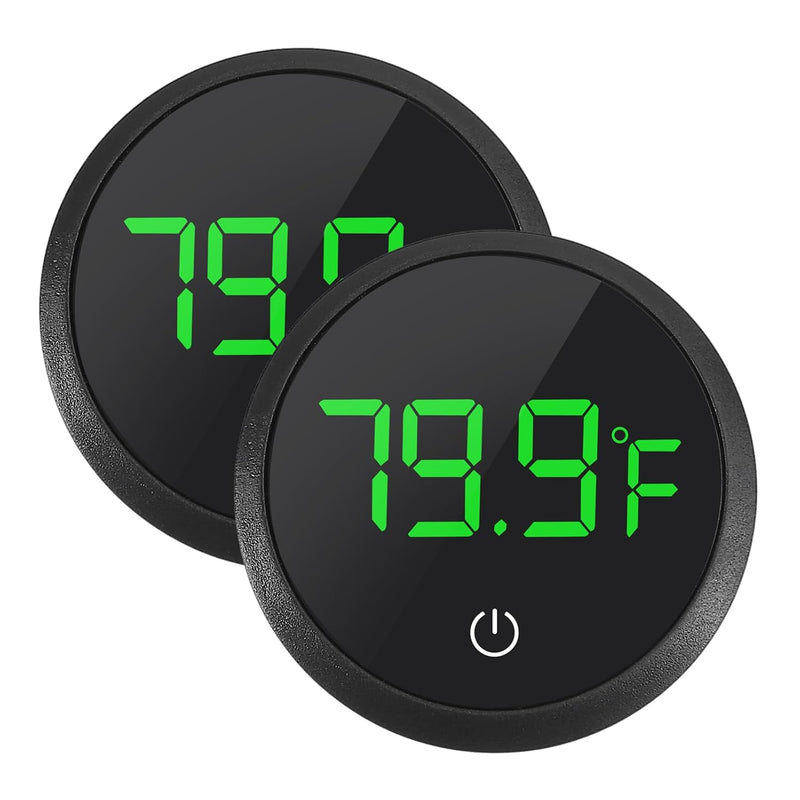 2pack LED Digital Aquarium Thermometer, Tank Thermometer Aquarium Temperature Measurement Display Thermometer for Fish,T