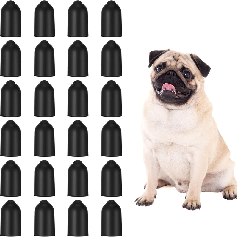 Weewooday 24 Pieces Shock Collar Dog Rubber Tips Training Collar Replacement Parts Silicone Covers for Training Rubber D