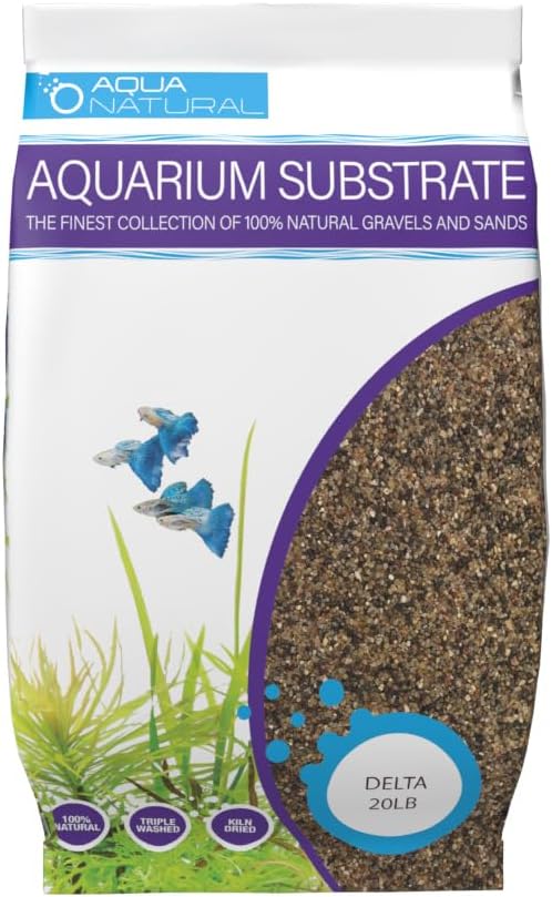 Aqua Natural Aquarium Substrate, Delta Sand, 20lb