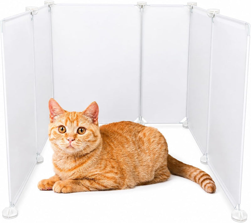 FHTONGE Large Cat Litter Box Enclosure Splash Guard to Protect Wall Floor