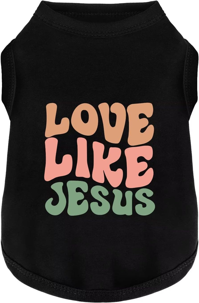 Discover Cozy Cotton Canine Wear: Soft, Lightweight, and Breathable Dog Shirt Vest with Eye-Catching Graphics(Love Like