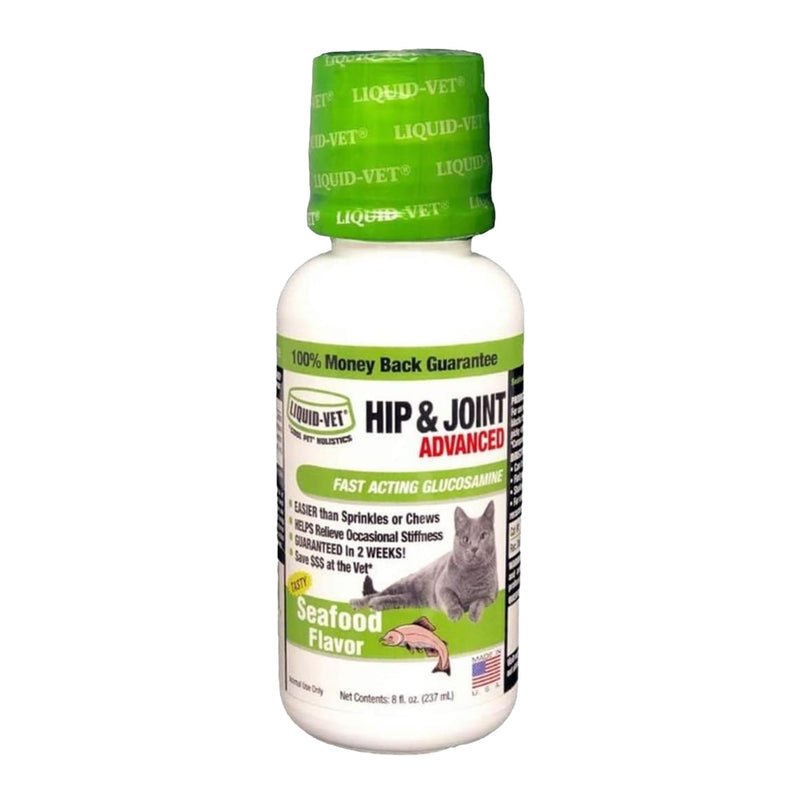 LIQUID-VET Feline Hip & Joint Advanced Formula, Seafood Flavor, 8 oz