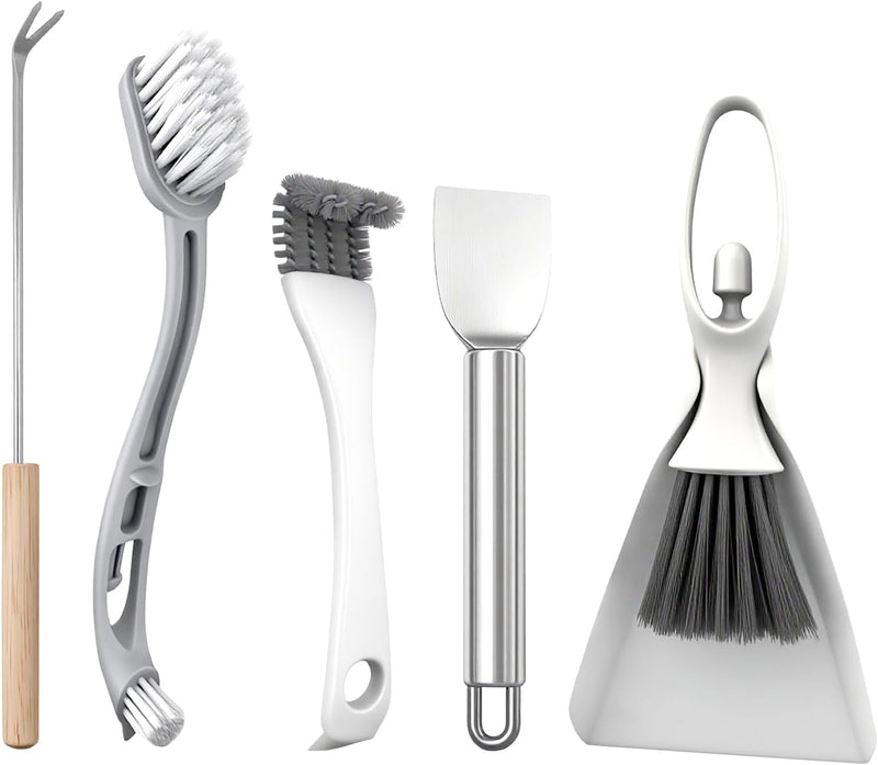 5-Piece Bird Cage Cleaning Brush Tool Set, Bird Cage Cleaner, Pet Cage Cleaning Kit, Suitable for Bird Cages, Rabbit Cag