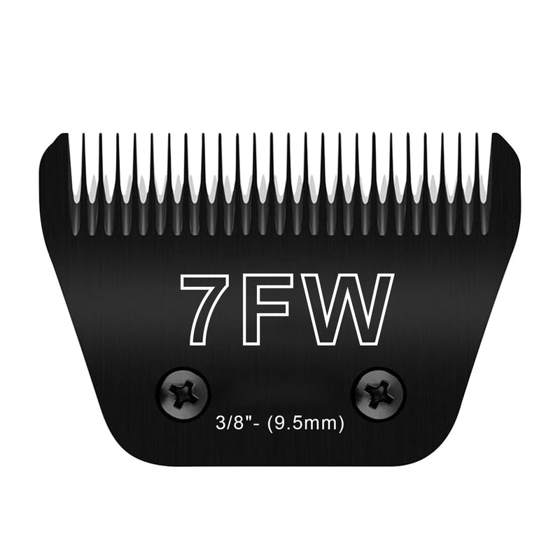 7FW Wide Blades for Dog Grooming Blades Compatible with Andis Dog Clippers Blades,Dog Clipper Blades Compatible with Oster A5,Wahl km10 Dog Clippers,Stainless-Steel Blade Sharp