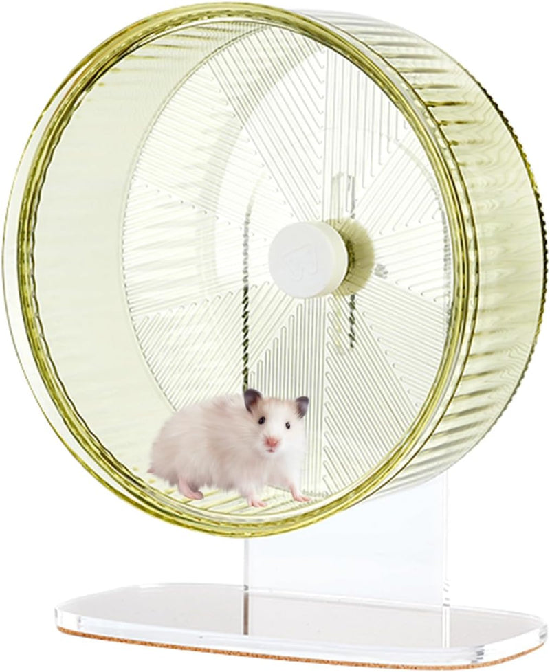 Super-Silent Hamster Exercise Wheel: Silent Spin Toys Hamster Running Wheels with Height Adjustable Stand for Hamsters G