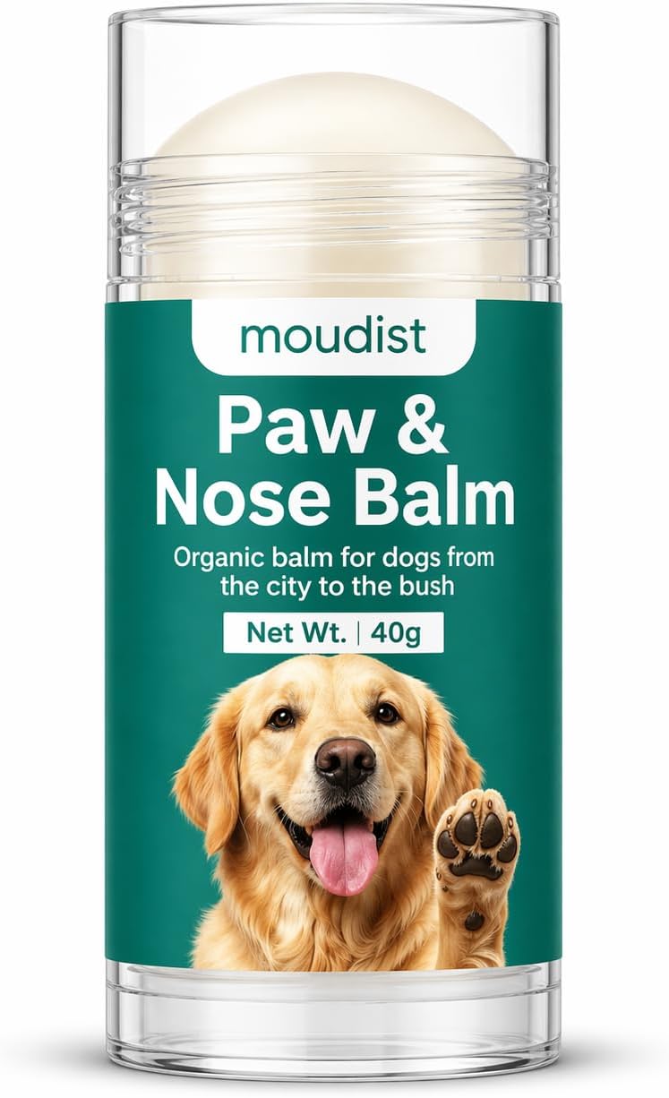 Dog Paw Balm Stick for Dogs & Cats – Lick-Safe Paw & Nose Balm for Dry Cracked Paws – Paw Protector for Hot Pavement & W