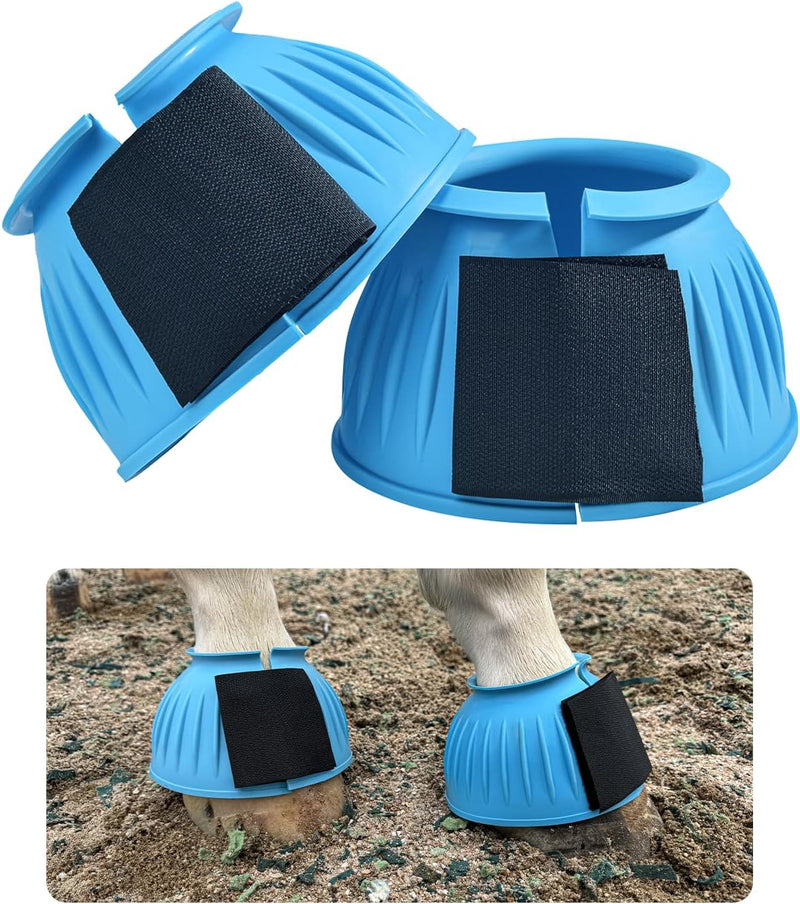 Horse Bell Boots, Ballistic Rubber Overreach Boots